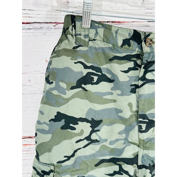 Camo Camouflage Cargo Shorts Mens M Canyon Creek Nylon - Picture 6 of 10